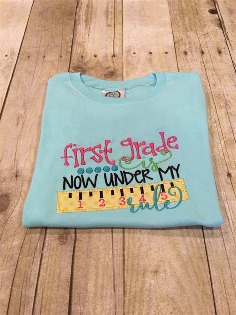 First Grade Shirt Personalized Shirt For Kids First Day Of Etsy