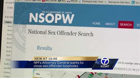 Nm Sex Offender Registry Isnt Sorna Compliant