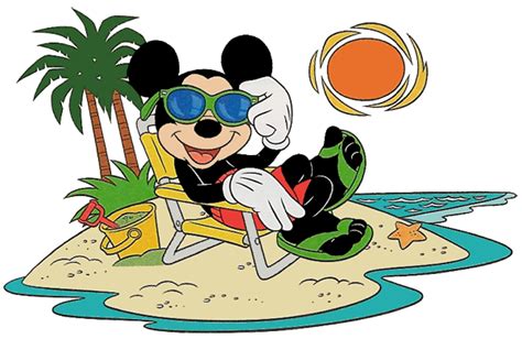 Mickey Mouse Beach Clipart Disney Character Drawings Beach Clipart