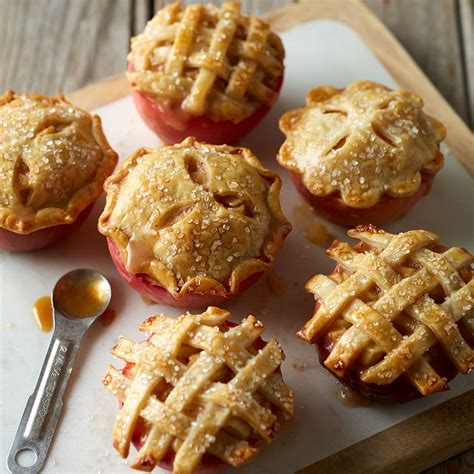 Mini Apple Pies Baked In An Apple Recipe Eatingwell