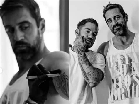 Aaron Rodgers Shows Off New Tattoo As He Bounces Back From Injury