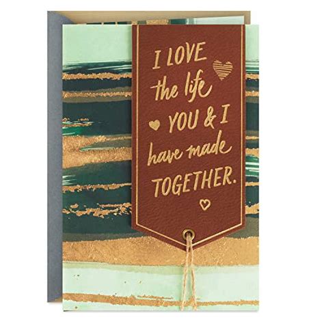 Hallmark Anniversary Card For Husband Or Boyfriend Love The Life You