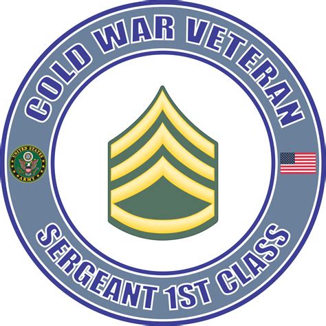 Us Army Cold War E 6 Staff Sergeant Rank Insignia Veteran Decal