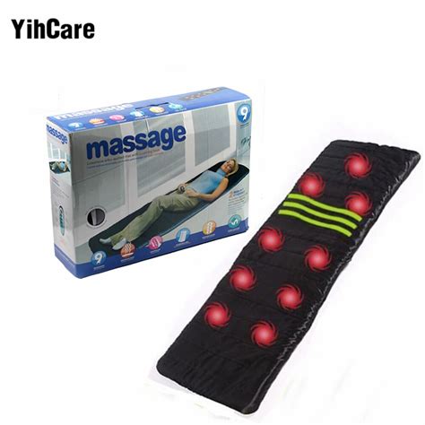 Yihcare Full Body Heating Vibrating Massage Mattress Massage Cushion Bed Electronic Massager