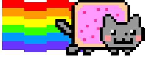 Nyan Cat Cat Pixel Art  On Er By Peginn