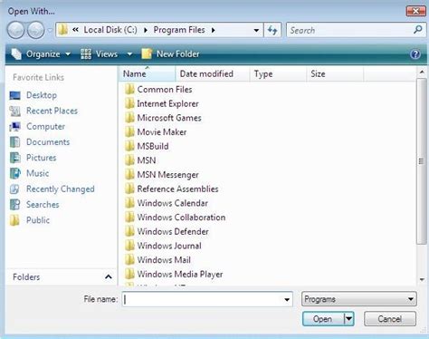 How To Change What Program Opens A Certain File In Windows Vista