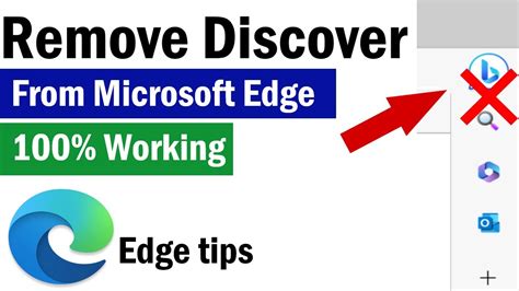 How To Remove Discover From Microsoft Edge How To Remove Bing Button From Edge Discover
