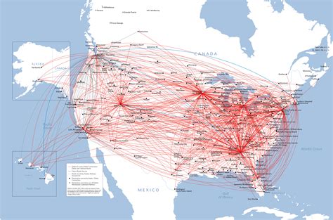 Us Airport Hubs Map Map Of Beacon