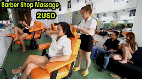 Vietnam Barber Shop Asmr Girl Massage Face And Wash Hair In Ho Chi Minh