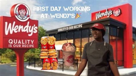 First day working at Wendy’s 🎉 🍟🍗 *First Job - YouTube