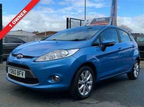 2010 60 Ford Fiesta 12 Zetec 5 Door Blue Petrol 1 Owner In Bramley