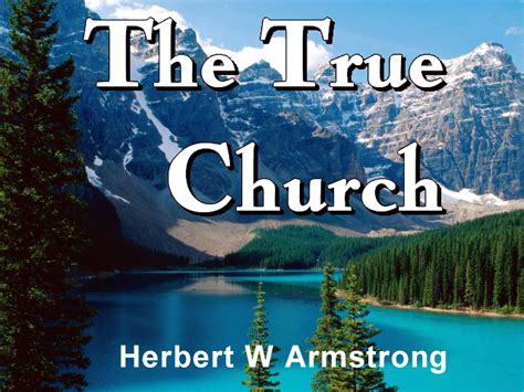 The True Church The World Tomorrow Telecast