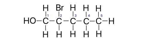 What Is The Structural Formula Of 2 Bromo 1 Pentanol Quizlet