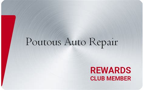 Poutous 1960 Auto Repair Rewards