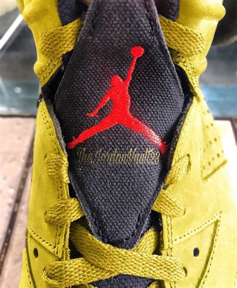 qc og off white jordan 1 chicago from zhang. Prime foto delle Travis Scott X Air Jordan 6 Yellow Cactus ...