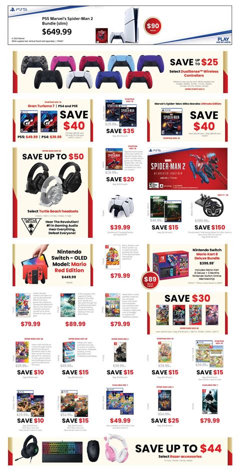 Gamestop Black Friday Deals Flyer November 17 To 27