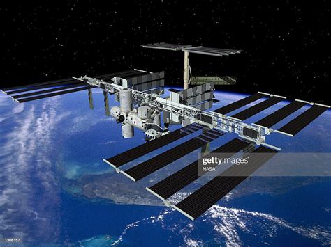 A Digital Artists Concept Shows The International Space Station