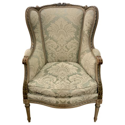 French 19th Century Louis Xvi Style Bergere Wing Chair At 1stdibs