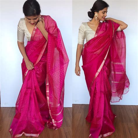 Pink Sarees Archives Mirra Clothing