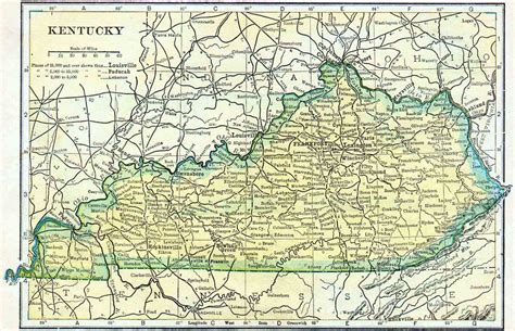 1910 Kentucky Census Map Access Genealogy