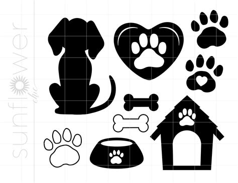 Dog Puppy Love Svg Clipart Puppy Dog Silhouette Cut File Etsy