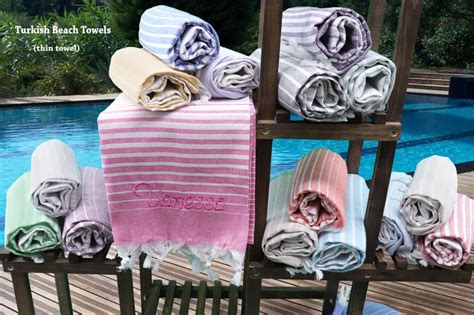 Personalized Turkish Beach Towel Bachelorette Party Favors Etsy