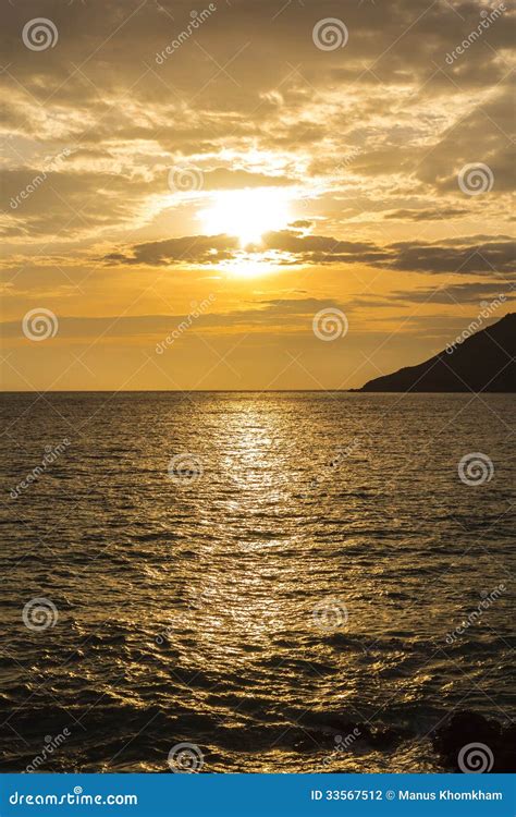 Reflection Of Sunset Stock Photo Image Of Background 33567512