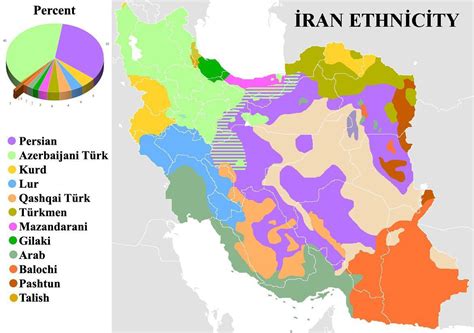 Ethnic Map Of Iran Maps On The Web