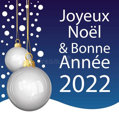 Vrolijk Kerstfeest En Gelukkig Nieuw Jaar 2022 In Het Frans
