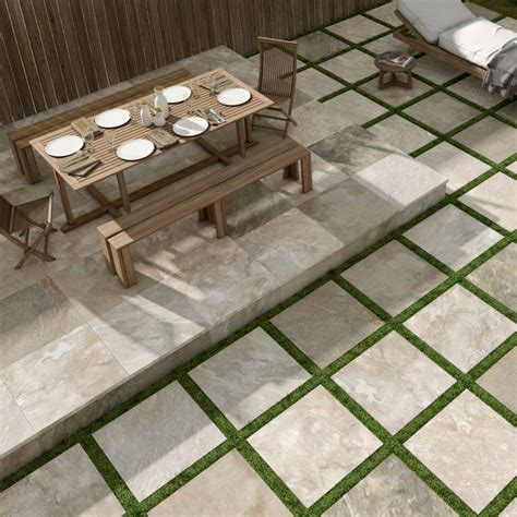 Unaway Light 20mm Outdoor Porcelain Paving Slab Tiles