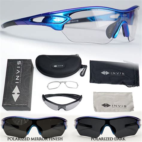 Vici Light Adaptive Glasses With Interchangeable Lens Set Invis Sports