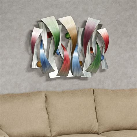 Insync Contemporary Abstract Metal Wall Sculpture By Jasonw Studios