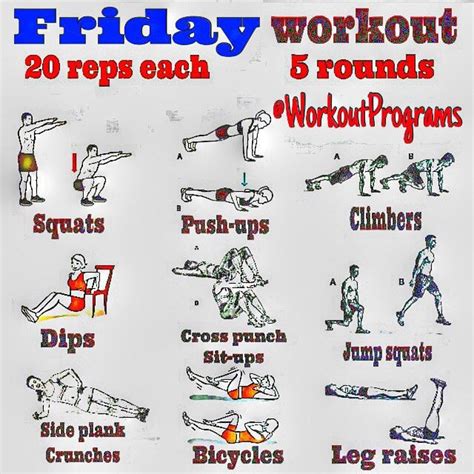 Follow If You Home Workouts On Instagram Friday Workout Of The Day