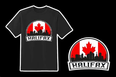 Halifax Skyline Canada Flag Graphic By Teehome · Creative Fabrica
