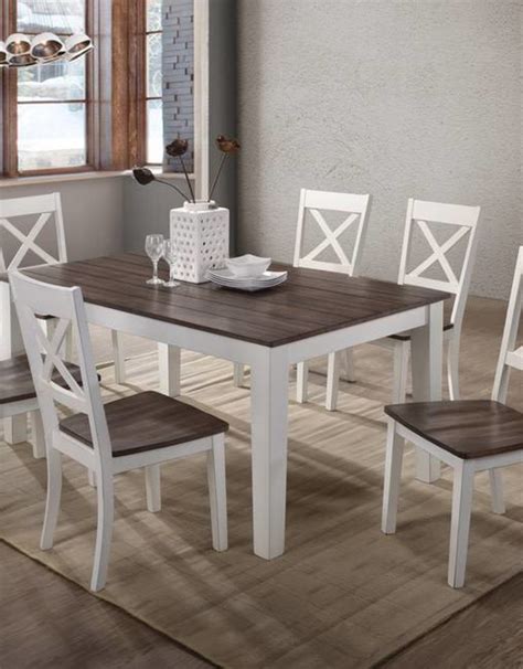From its humble beginnings as a work surface, the rustic icon of a farmhouse table has become a prized gathering spot as well as the heart of today's kitchens and dining rooms. A La Carte Rectangular Farmhouse Dining Table w/ 6 Chairs ...