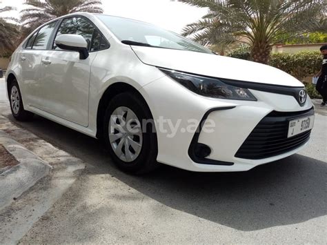Rent A White Toyota Corolla 2020 Id 03262 In Dubai Rentyae