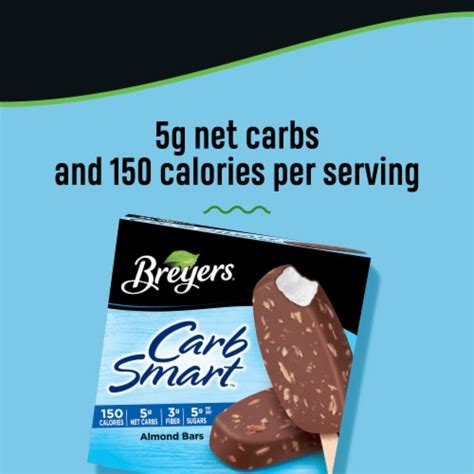 Breyers Carb Smart Almond Ice Cream Bars Frozen Dessert 6 Ct Ralphs