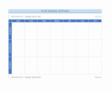 Template For Weekly Schedule Best Of 26 Blank Weekly Calendar Templates