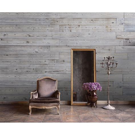 5 W X 48 L Reclaimed Peel And Stick Solid Wood Wall Paneling