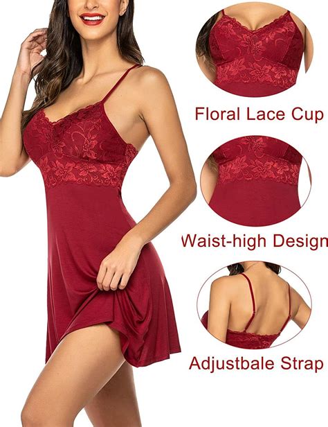 Avidlove Babydoll Nightgown For Women Sexy Chemise Lingerie Modal