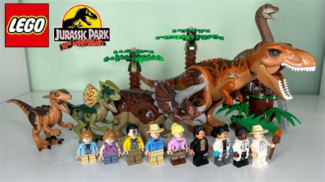 Lego Brachiosaurus Tyrannosaurus Rex And More Lego Jurassic Park 30th Anniversary Jurassic