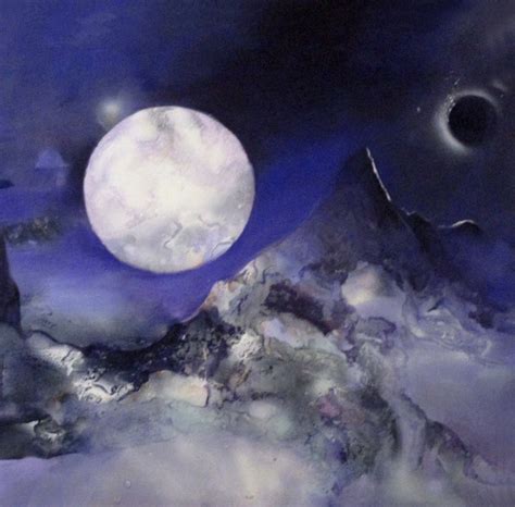 In The Moonlight Moonlight Painting Original Abstract Painting