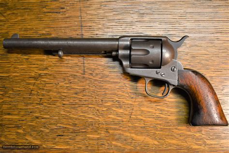 Colt Single Action Army Revolver Civilian Made In 1874 45 Caliber Slant Barrel Address