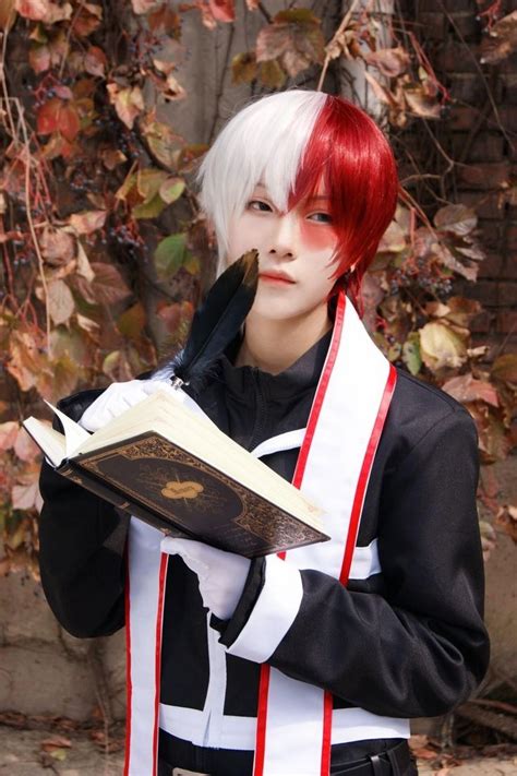 Anime My Hero Academia Shoto Todoroki Priest Cosplay Anime Costume