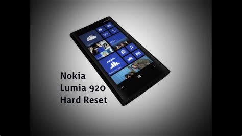 Nokia Lumia 920 Hard Reset Youtube
