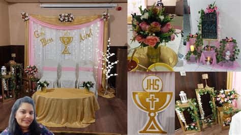 First Holy Communion Decoration Ideas Youtube