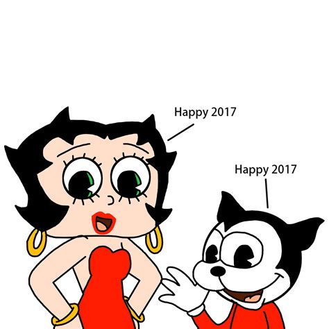 Betty Boop And Bimbo Wishing Happy 2017 By Marcospower1996 On Deviantart