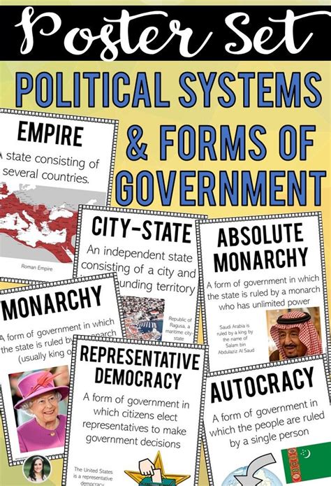 The center for policy studies (cps) is an academic unit within central european university, dedicated to improving the quality of governance in central and eastern europe and the former soviet union by the provision of independent public policy analysis and advice. Political Systems and Forms of Government Posters or Word ...
