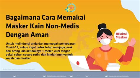 Tidak hanya pada tahapan pembuatannya saja yang harus diperhatikan. Cara Memakai Masker Kain Non-Medis yang Aman - YouTube