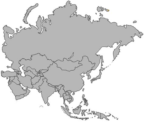 Asia Time Zones Map